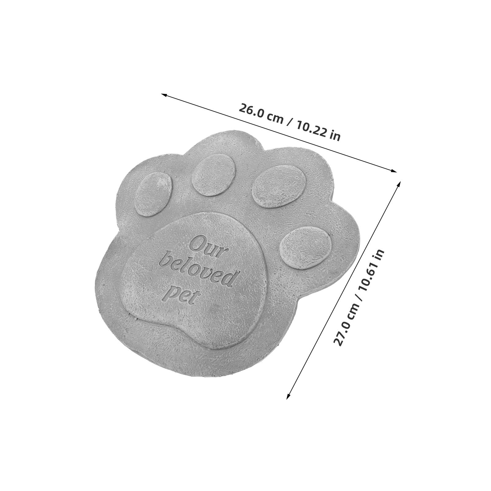 INOOMP de jardin en résine en forme de patte, ornement commémoratif pour
