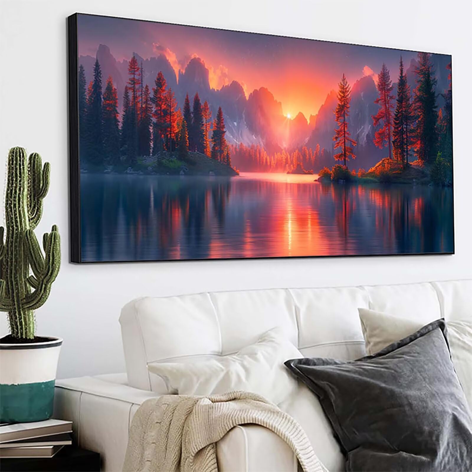 Tramonto Diamond Painting Grandi Dimensioni 80x160cm, Diamond Painting 7-41
