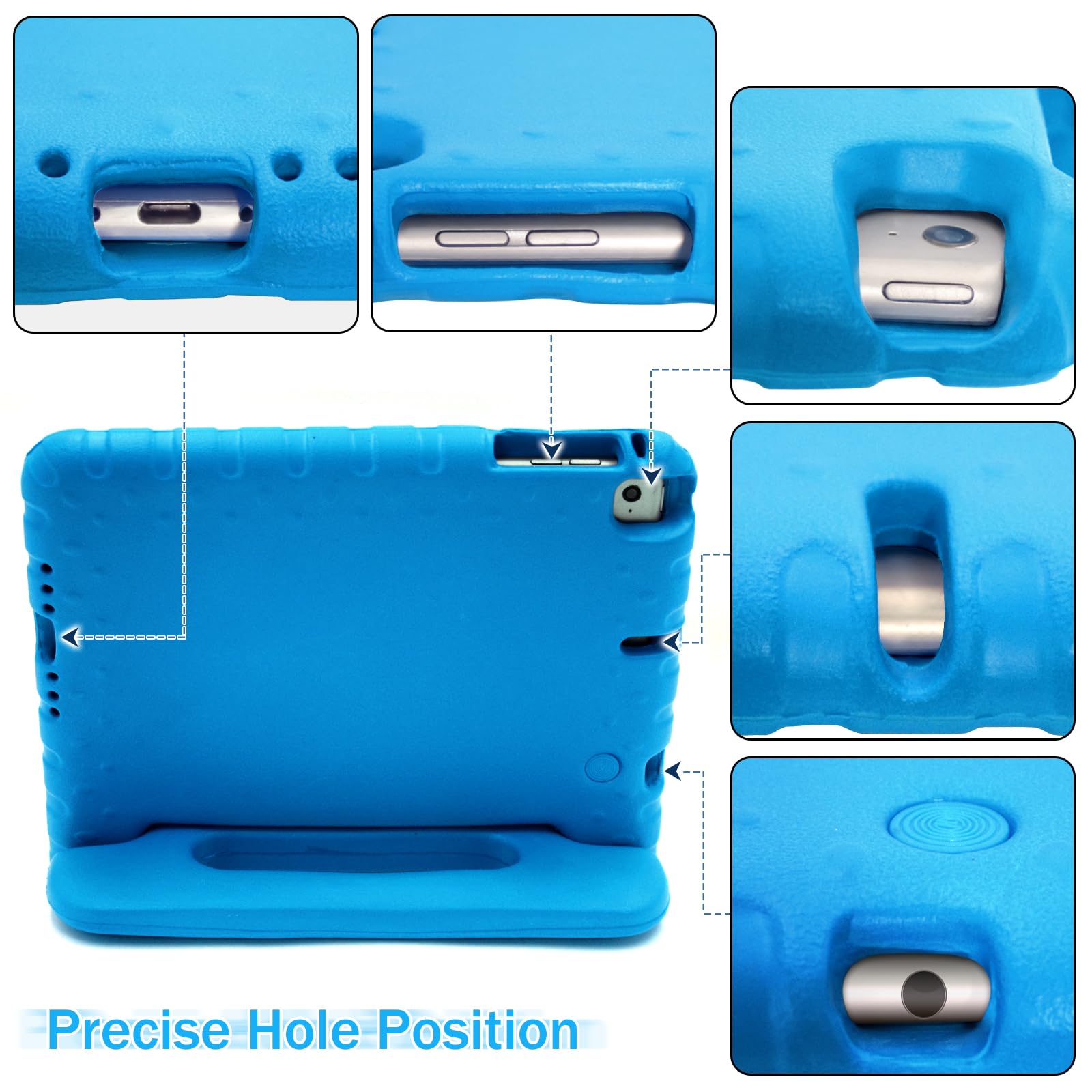 LEFON Kids iPad Mini 4 Case ShockProof Convertible Handle Light