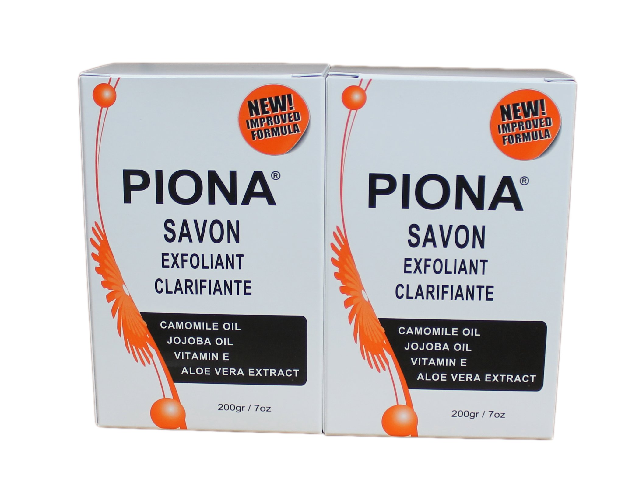 Piona Exfoliating & Brigtening Soap 7oz (2 Pack)