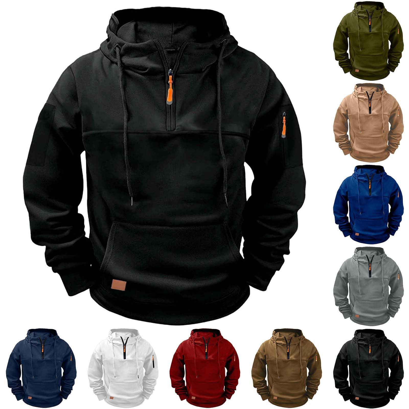 Huytertdr Men's Black Work Jackets For