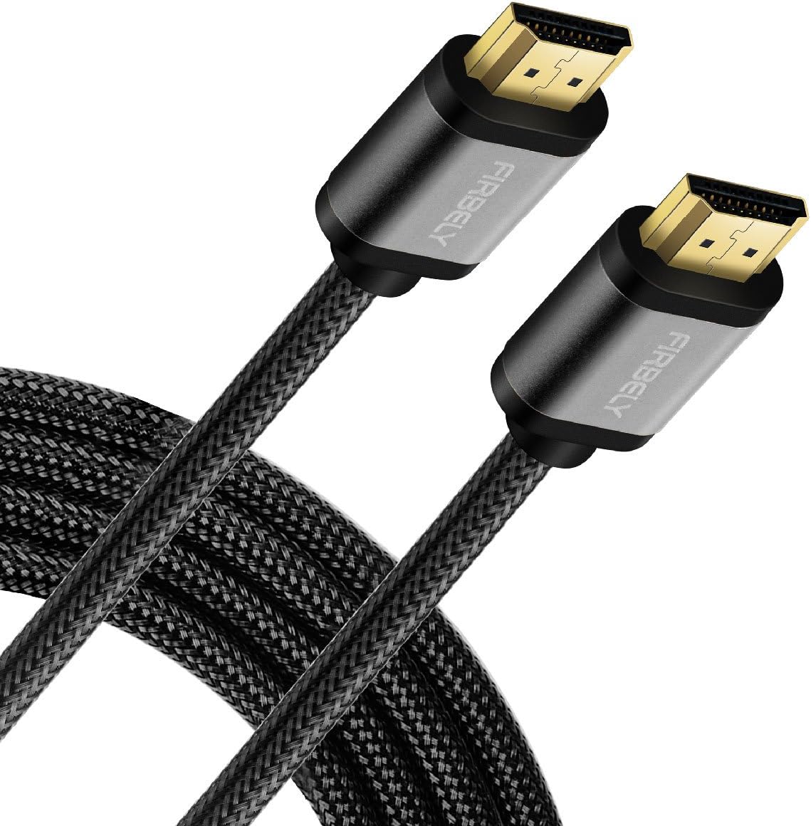 FIRBELY High Speed HDMI Cable- UHD HDMI Cord Braided Gold Plated Connector 60Hz Ultra High Speed 18Gbps Support Fire TV/Ethernet/Audio Return/Video 4K UHD 2160p HD 1080p 3D/Xbox Playstation 3 meter