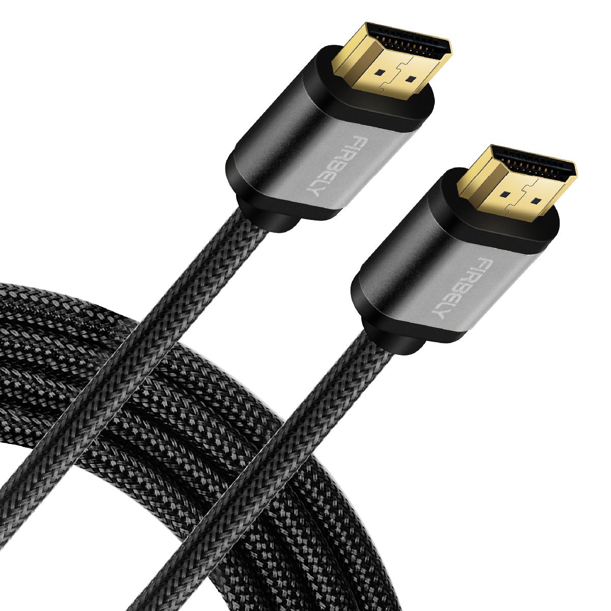 FIRBELY High Speed HDMI Cable UHD HDMI Cord Braided Gold Plated