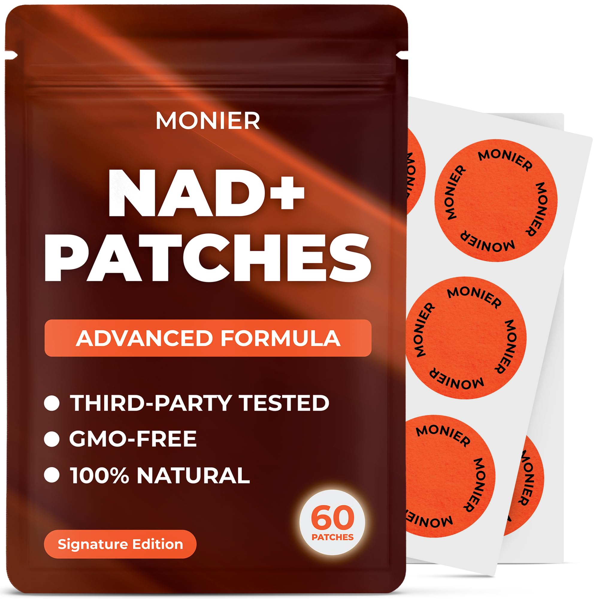 MONIER NAD Patches for Women & Men | NAD+ Patch for Energy & Healthy Aging