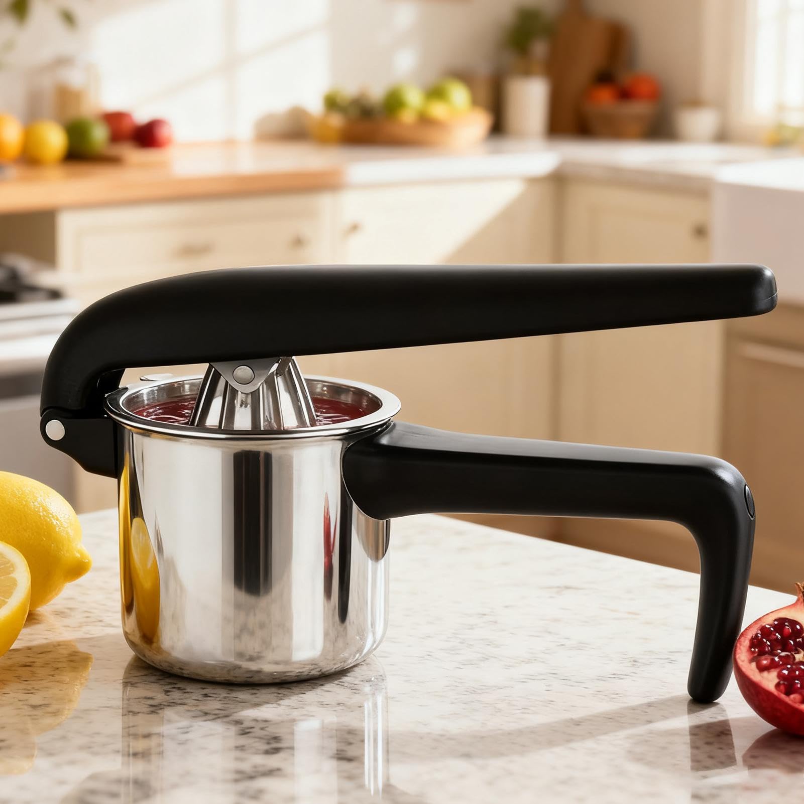 Zitronenpresse Handheld Zitruspresse aus Edelstahl lebensmittelecht für die | Zitronenpresse Aus Rostfreiem Stahl Für Limette Fruchtsaft Grapefruit Maracuja