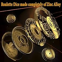 Vista 3 de Juego de dados de ruleta único de metal, mecánico, rodillo DND D & D, Steampunk Spinner D20 todo en uno D4 D6, D8, D10, D12 D100 para Dungeons and