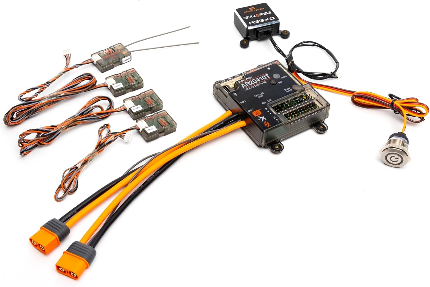 Spektrum AR20410T 20-Channel PowerSafe Receiver with Synapse AS3X+ Module, SPMAR20410TS