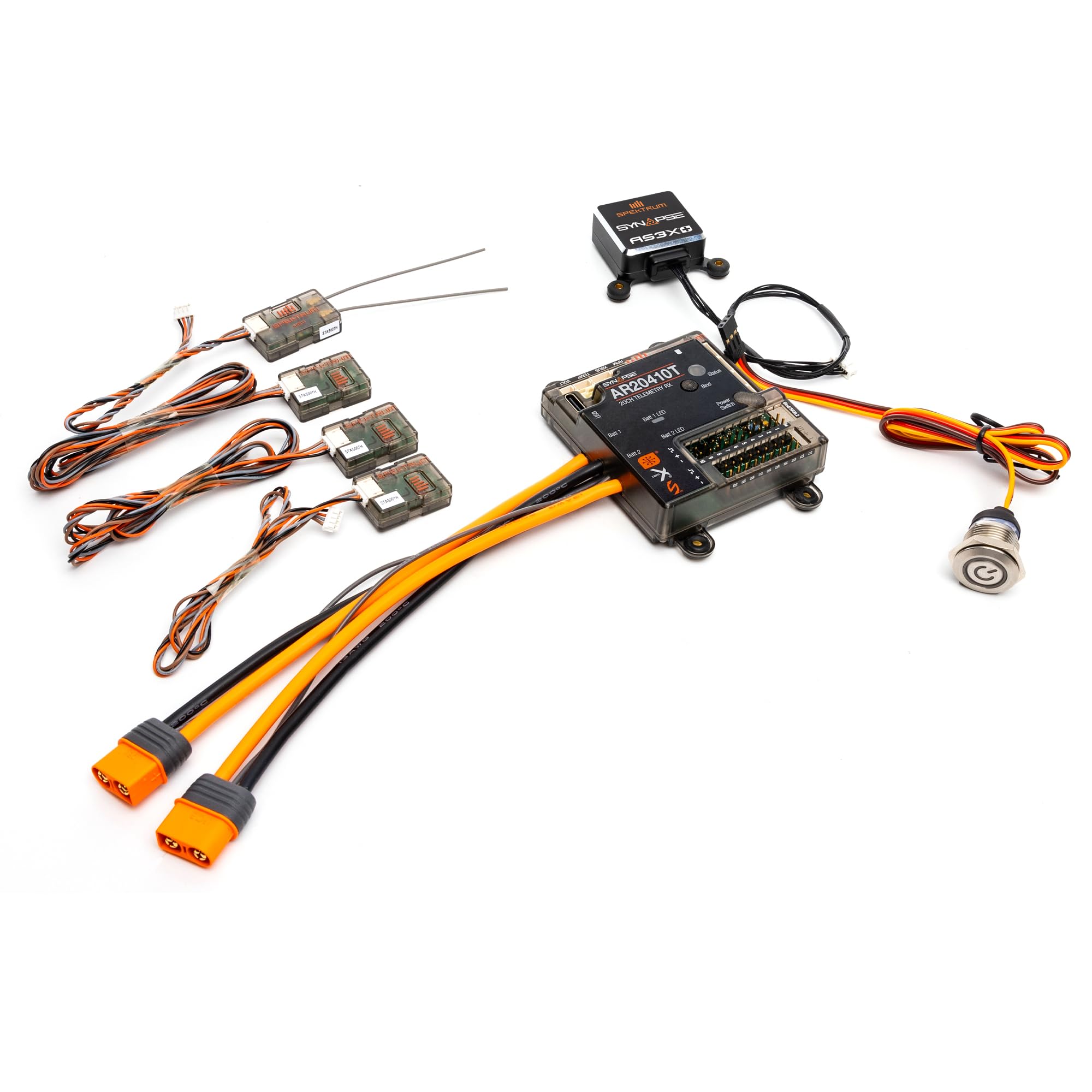 Spektrum AR20410T 20-Channel PowerSafe Receiver with Synapse AS3X+ Module, SPMAR20410TS