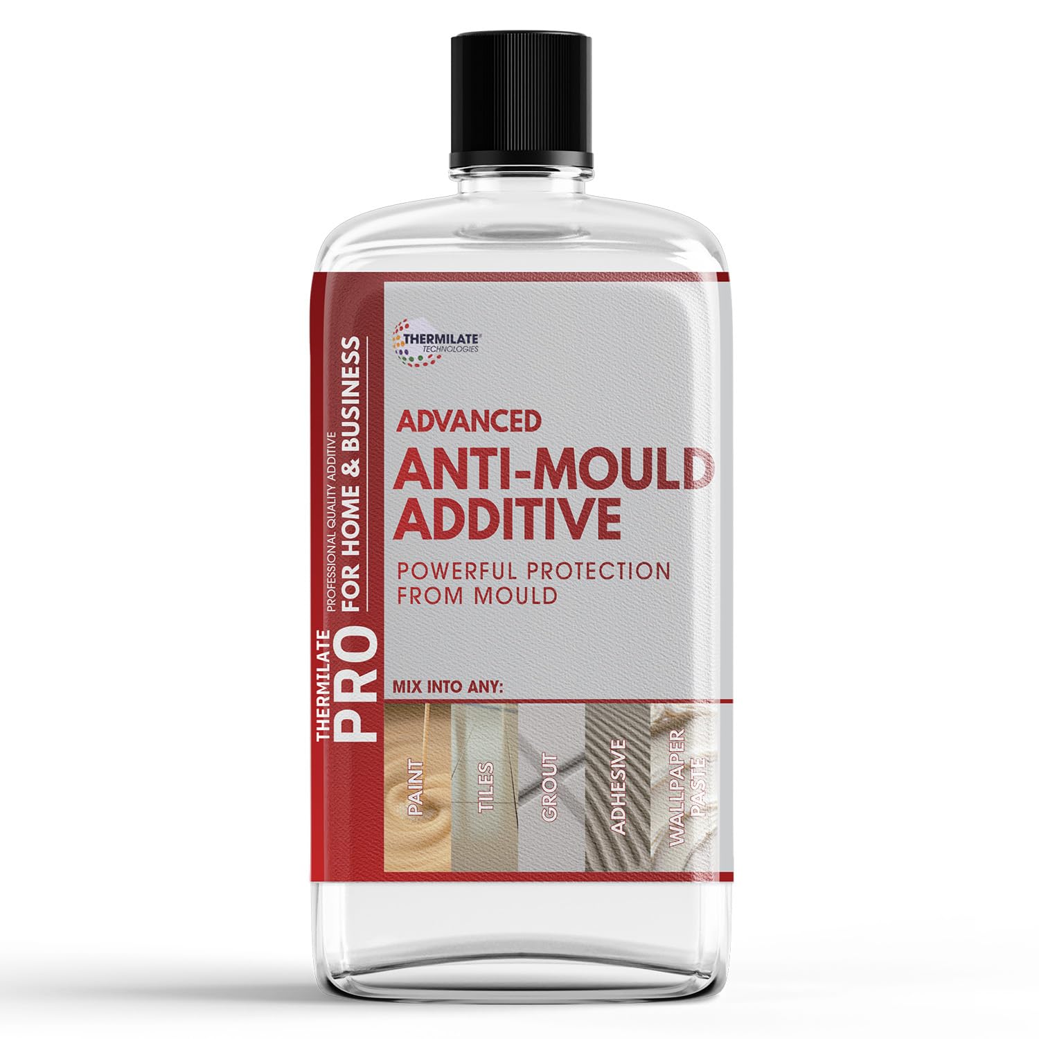 Thermilate PRO Anti-Mould Additive 100ml Concentrate – Add Long-Lasting Mould Resistance to Paint, Wallpaper Paste & Grout – Prevents Black Mould for Up to 5 Years Without Affecting Paint Finish