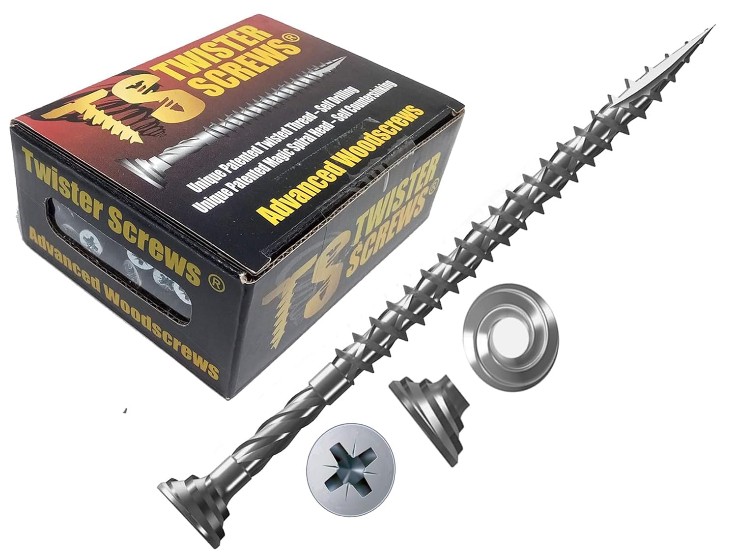 Twister Screws Advanced Multipurpose Wood screw, Unique Patented design