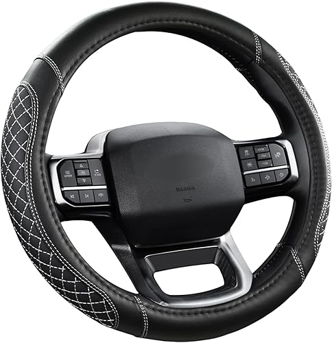 Miniatura 85 de West Llama - Funda para volante de automóvil (negro y morado)