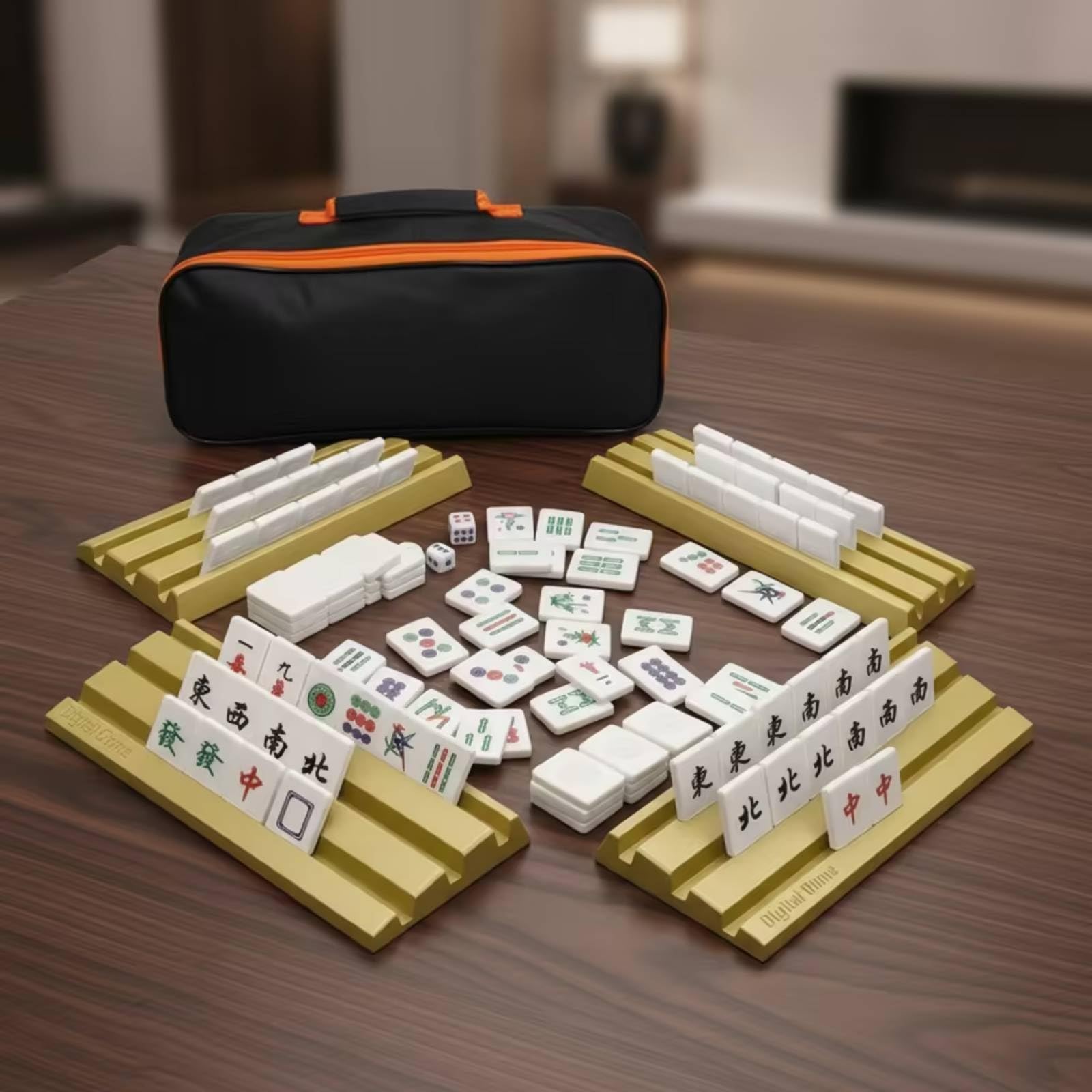 Harilla ReiseSet traditionell Set mit Steinhaltern Brettspiel für Familien, Camping, Orange