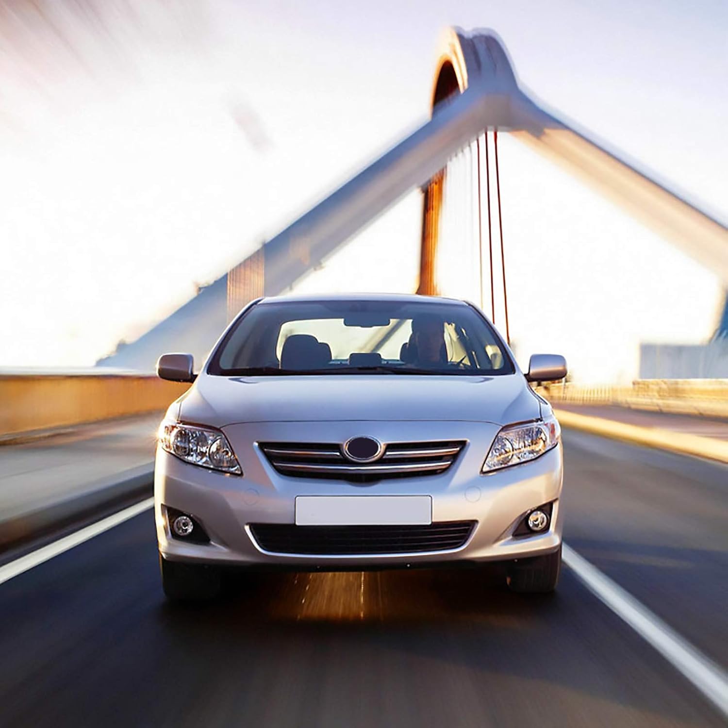 DLAA Fog Lights Compatible with Toyota Corolla/Altis2008 2009 2010 Clear Fog Lamps Assembly Replacement Clear Lens