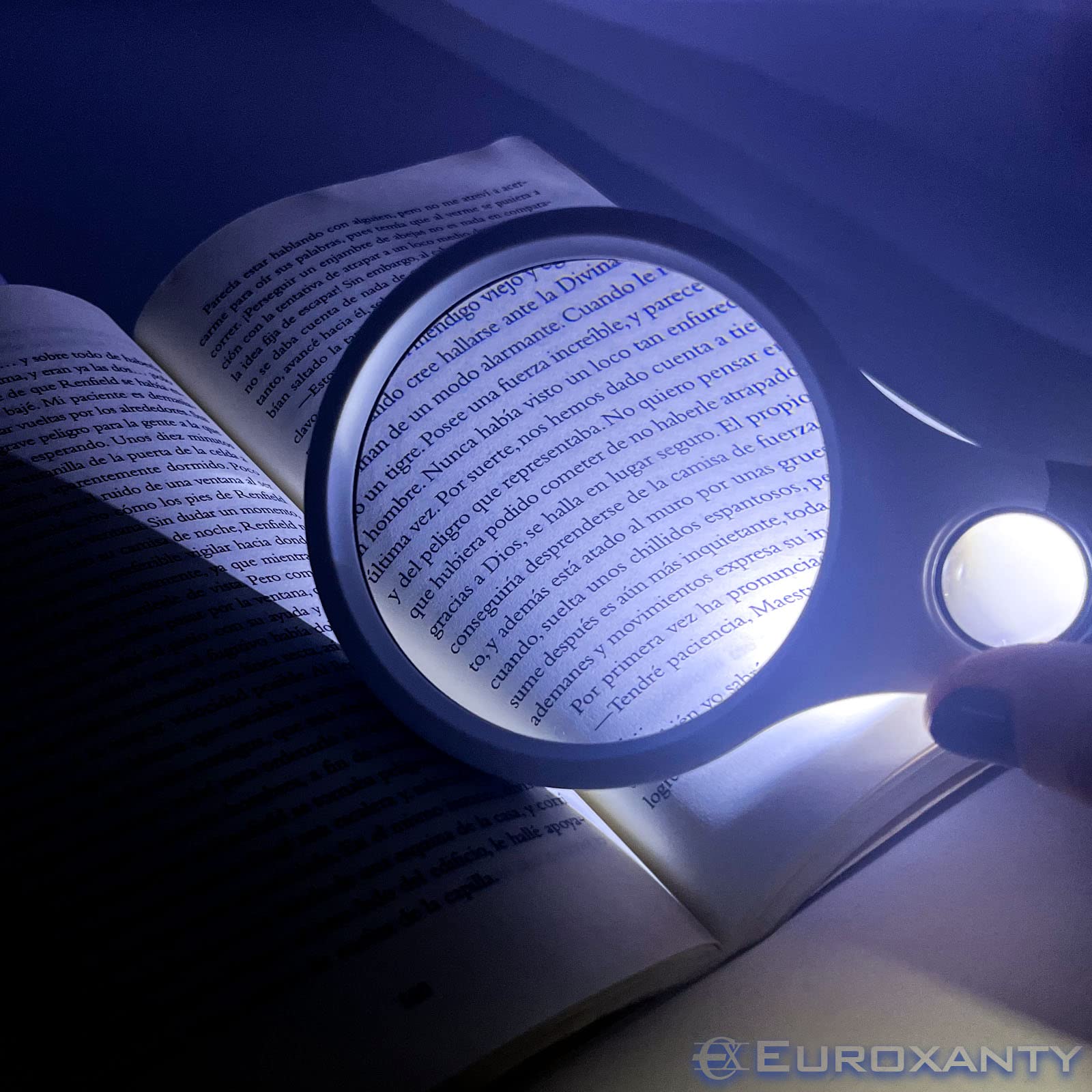 Loupe de poche avec poignée grossissante x10 50 mm, 60 mm, 75 mm, 90 mm, 100 mm (A, 14 x 6 x 2 cm