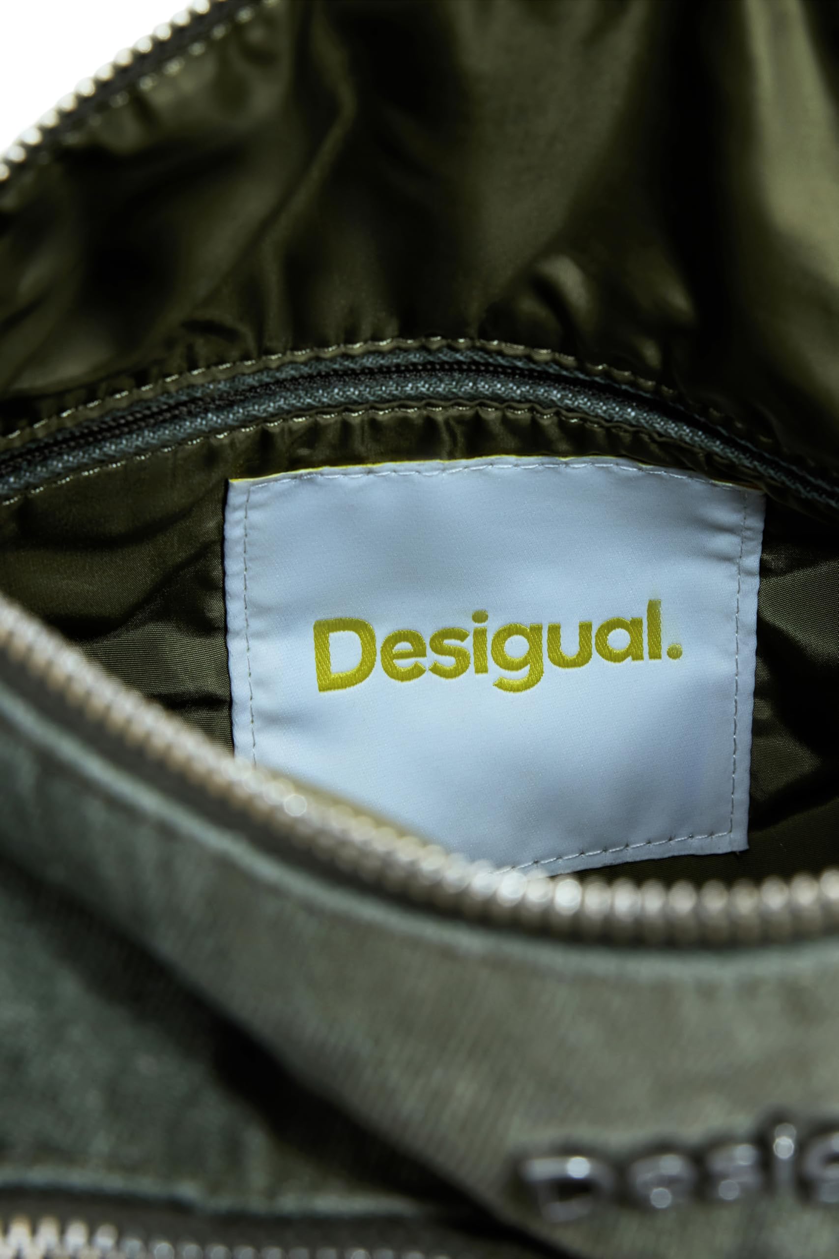 Desigual borsa a tracolla Habana Hybrid Denim Shoulder Bag Kaki cachi