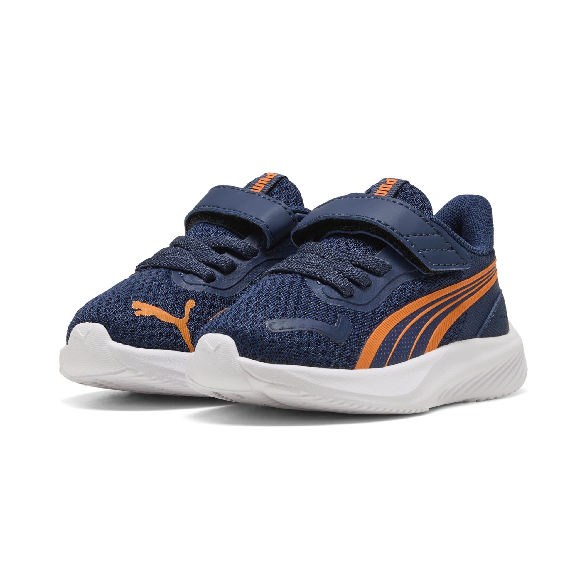 PUMA Unisex Baby Pounce AC+ INF Sneaker, Persian Blue-Orange GLO White, 5 UK Child