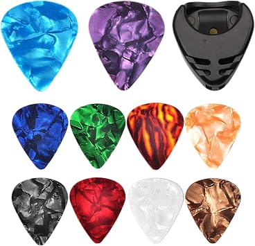 Guitar Pick - Kids Guitar Picks | Professional 10X Colorful Picks for Classical Strumming Flatpicking Beginner, 0.46mm Thick