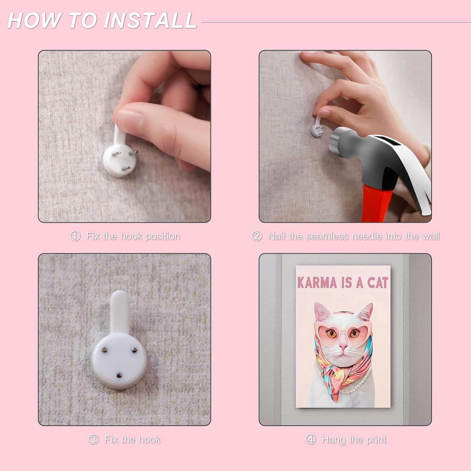 BFKDKG Taylor Poster wall art, Canvas wall art, Karma Is A Cat Album Prints, Lyrics Poster for Bedroom, Pink Room Wall Decor, Music Art Wall Decor for Girls Fans 16x24in