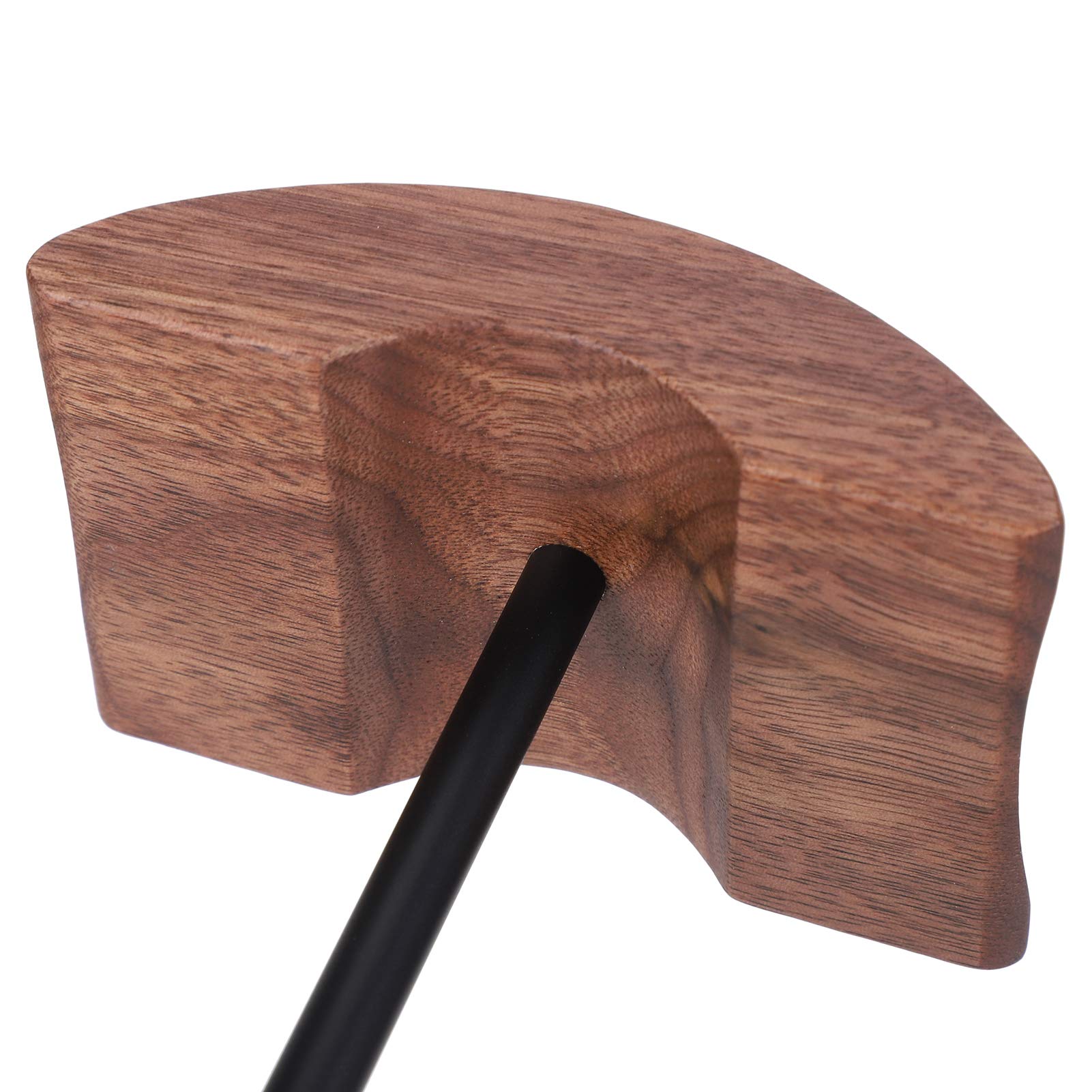 Supporto per cuffie in lega di alluminio noce nero Supporto per auricolari metallico Supporto per display da scrivania Supporto per organizer per cuffie da gioco Cuffie sopra