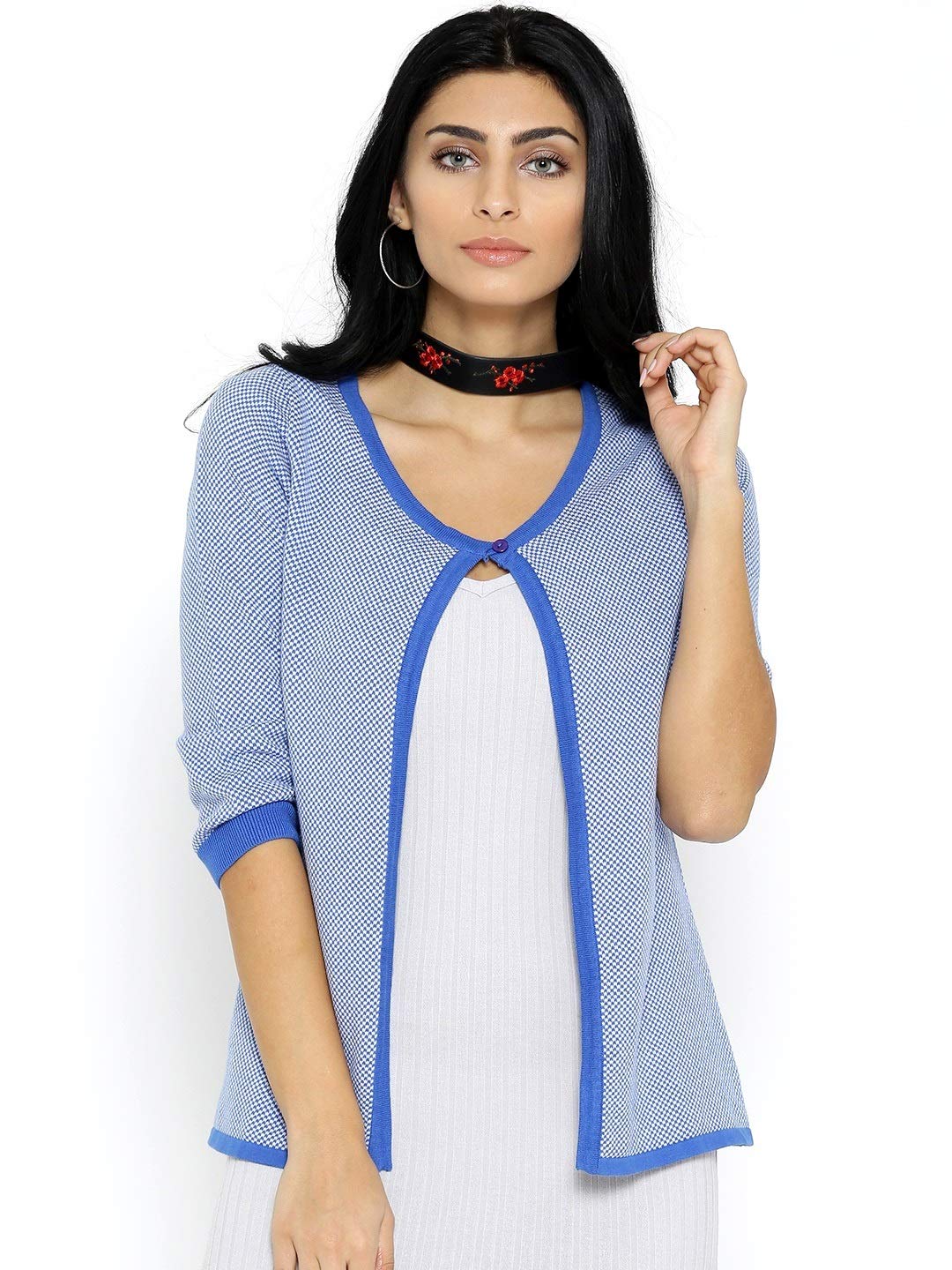 style quotient Women's Cotton Round Neck Sweater (AW17NOIWWASOPA_RB_Blue_L)-picture-14
