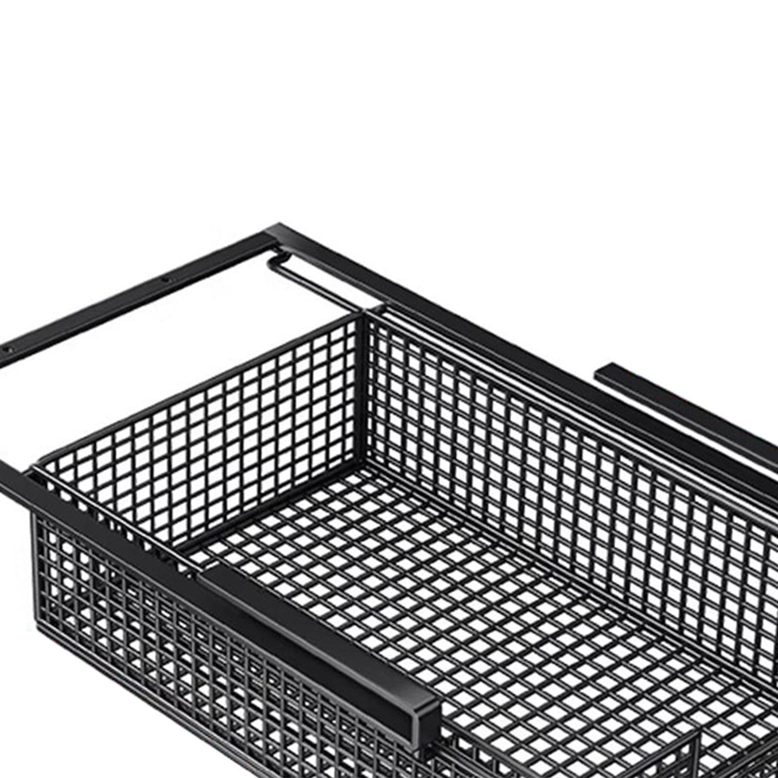 Cesta de cajón extraíble para Colgar, Estante de despensa Deslizante, Organizador portátil Debajo del gabinete para Armario, Dormitorio, Cocina