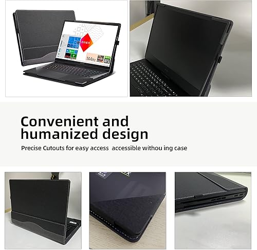 Miniatura 6 de Funda para portátil HP OMEN 16 de 16.1 pulgadas (16t-k000 16t-b10016-n0797nr16zn00016-k0797nr16zn000) Funda desmontable de piel sintética (16.1-rojo