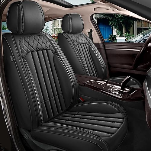 Fundas de asiento de automóvil para Nissan Frontier 2007-2023 2024 Cuero sintético impermeable y fácil de instalar Accesorios interiores de Cusion