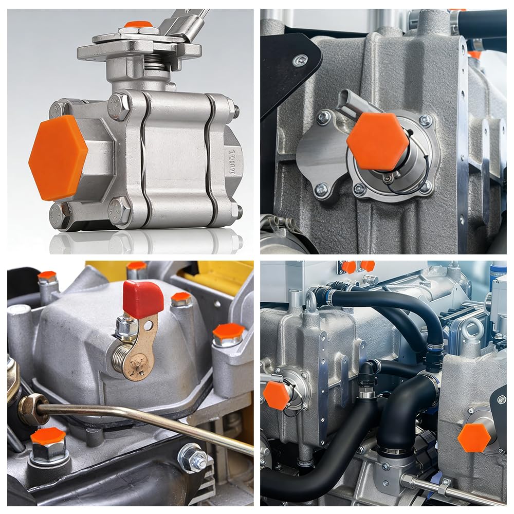 Korki hydrauliczne, 22 szt. gumowych korków stożkowych, w 3 rozmiarach, uniwersalne zatyczki silikonowe, do węża hydraulicznego, korki zamykające do rurociągów, rur olejowych, przewodów wyciekowych