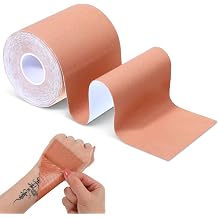 Qianyu Tattoo Cover Up Tape Cuttable Cover Up Patches Waterproof Tattoo Concealing Tape Sweat-Resistant Skin Tone Tattoos Patches to Coverup Tattoos