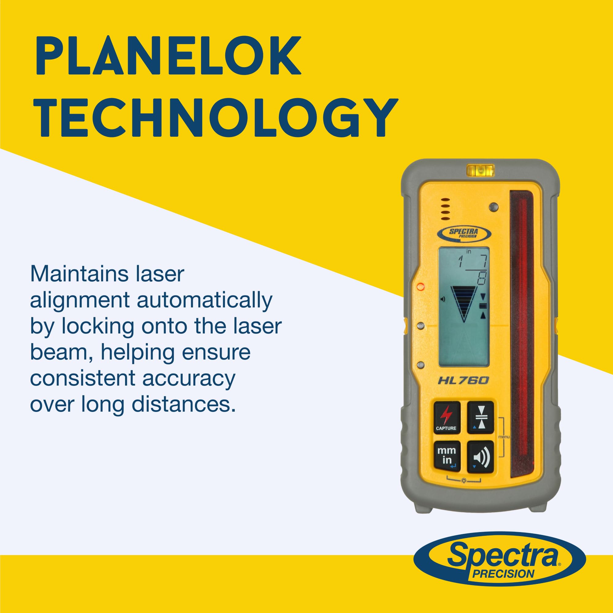 Amazon.com: Spectra Precision HL760 Laser Level Receiver, Front