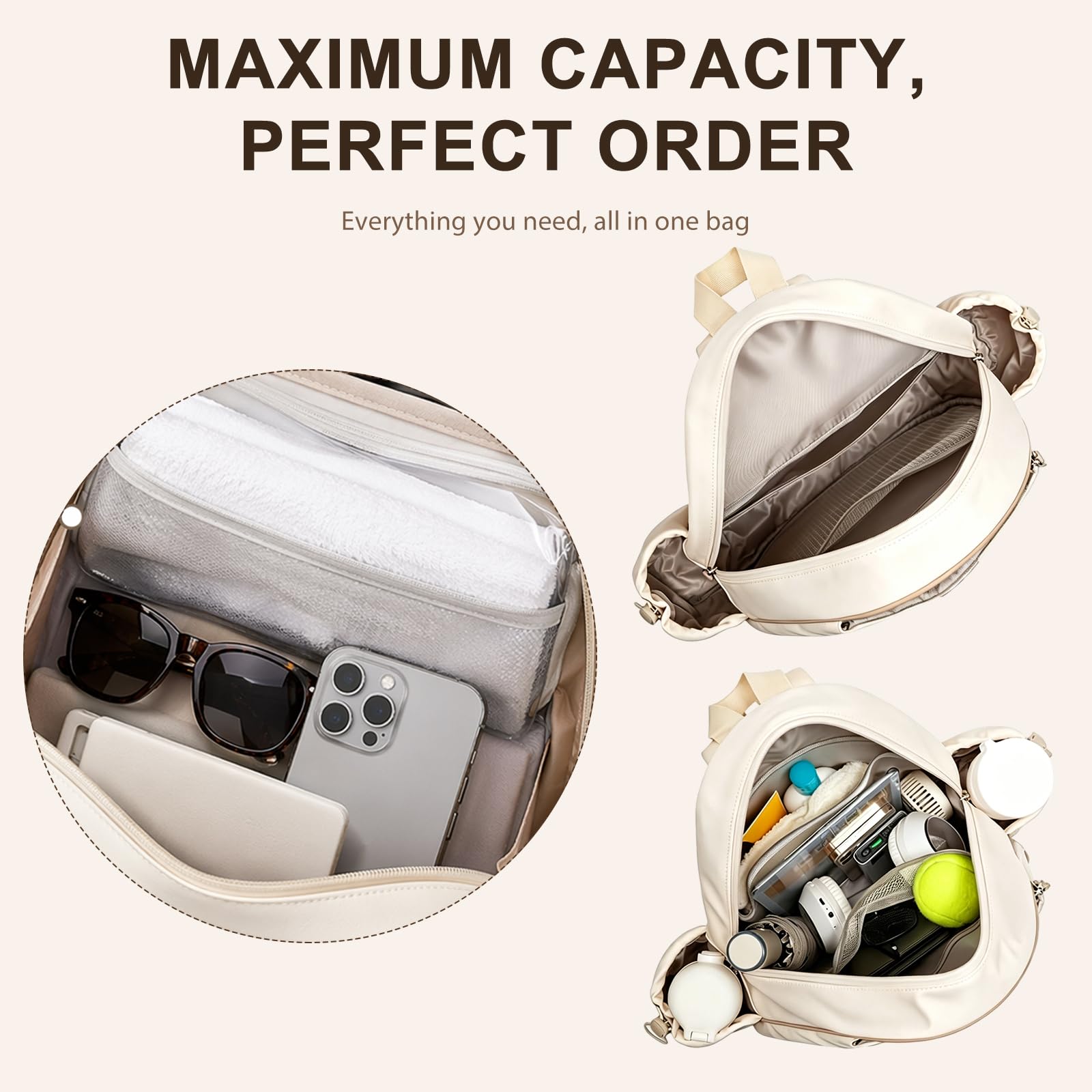 Borsa da tennis da uomo e bambino, zaino da tennis e borsa da badminton, impermeabile e leggera, design multiplo per racchette da tennis, padel, pickleball