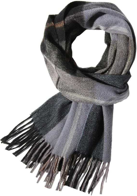 Amazon Yimihuasha マフラー メンズ ウール カシミヤ チェック柄 大判ストール メンズマフラー 男性用 洗える 厚手 男女兼用 クリスマスプレゼント 9 ストール マフラー 通販