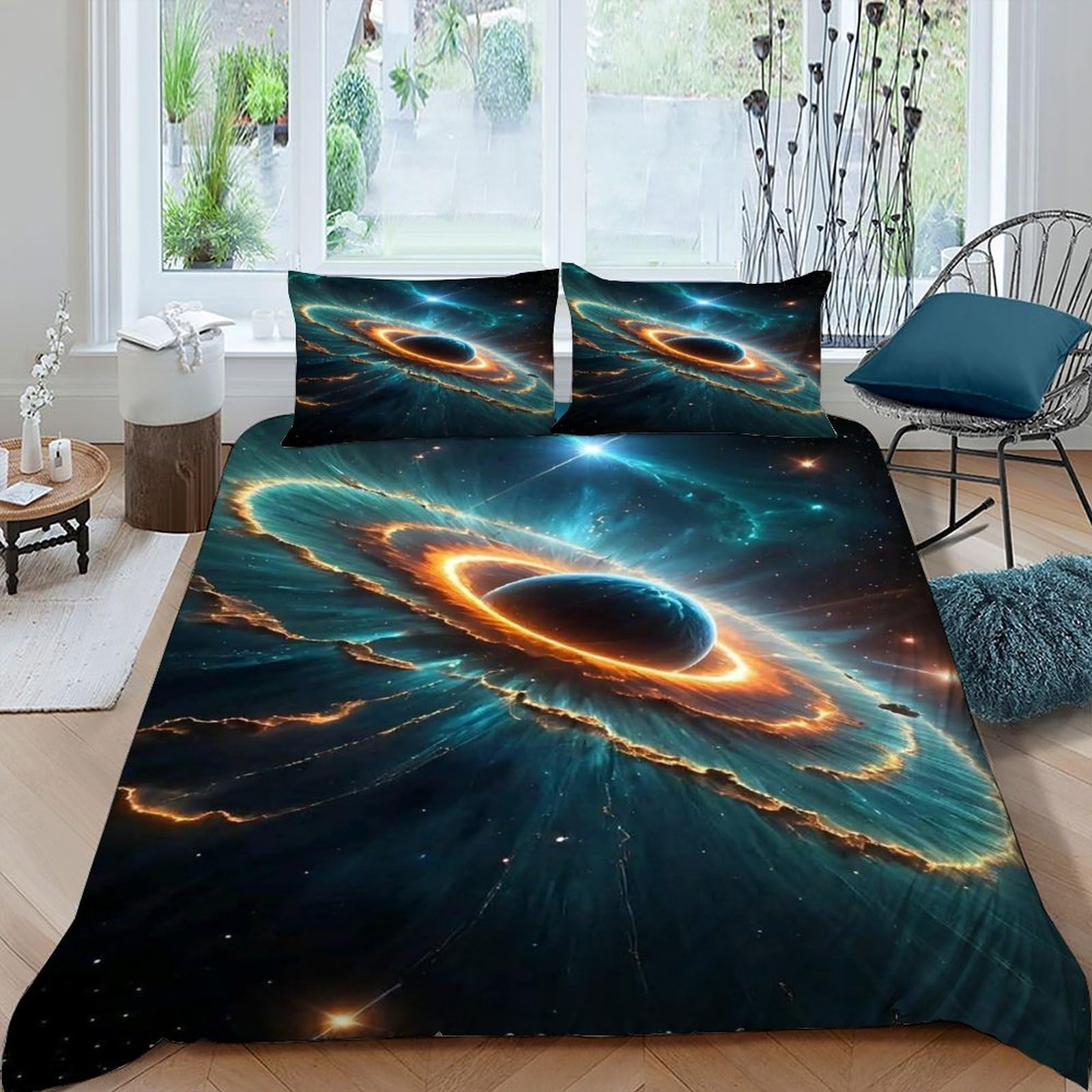 Parure de lit galaxie 3D pour transformer votre chambre en un véritable planétarium