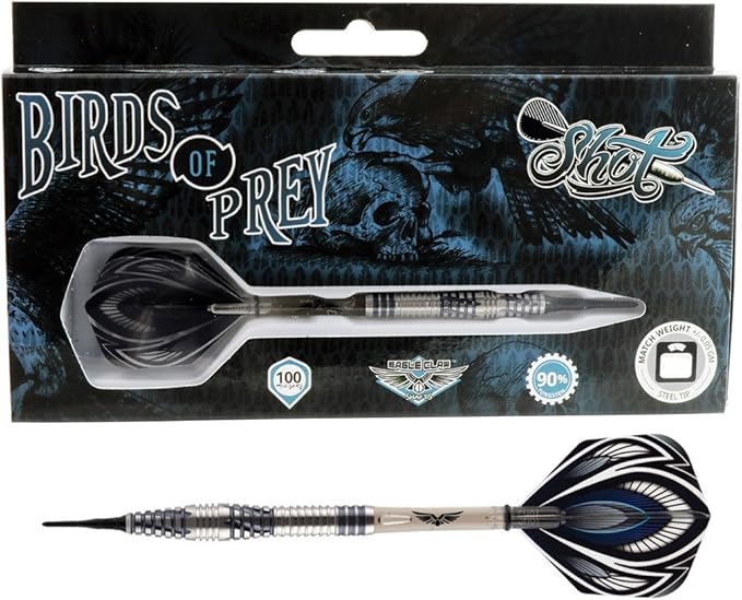 Shot! Darts Birds of Prey FalconSoft Tip Dart Set19gm