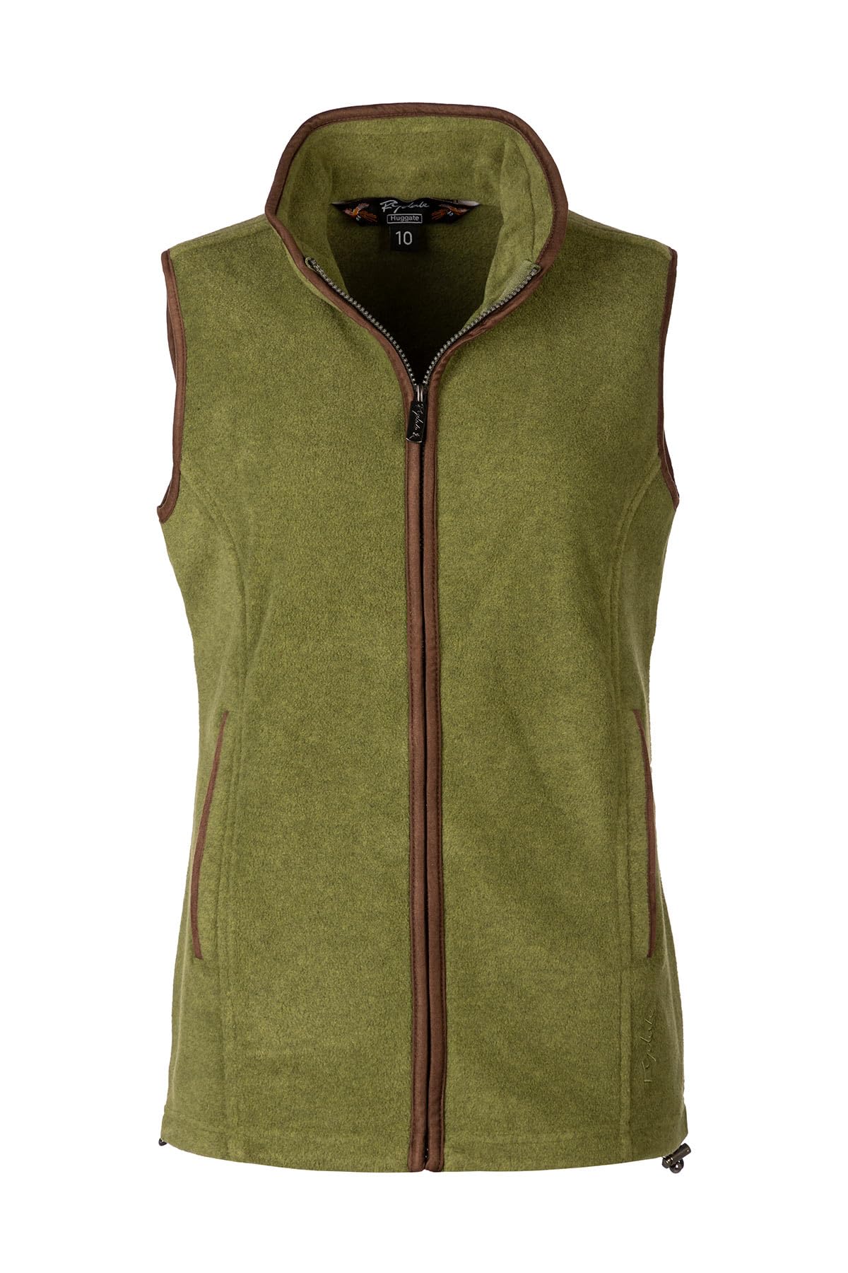 Ladies Huggate Waistcoat Womens Fleece Gilet Bodywarmer Vest Sleeveless Jacket Country Gilets 12 Colours (as8, numeric, numeric_14, regular, regular, Moss)