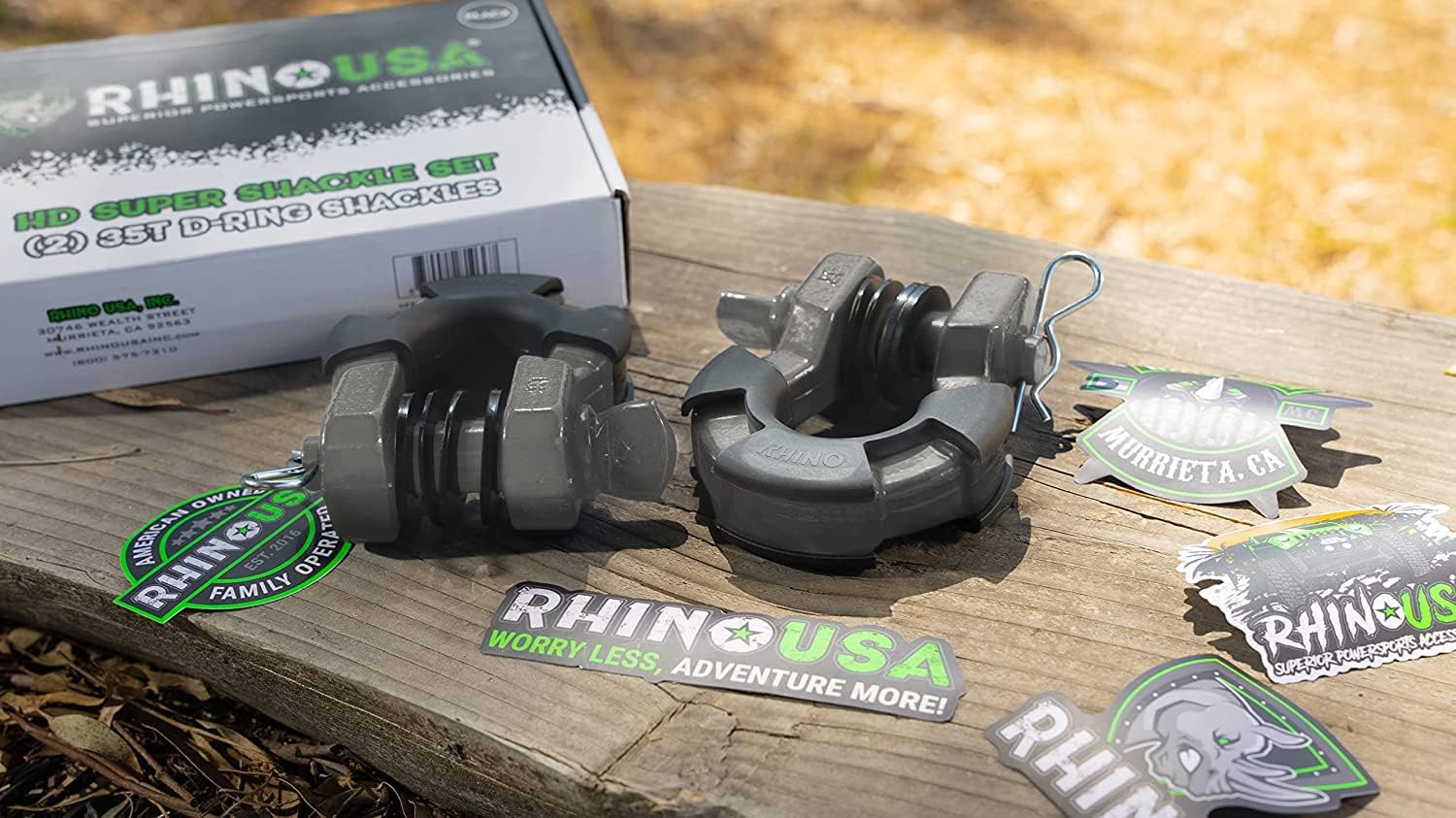Rhino USA D Ring Super Shackles 70,548lb Break Strength – Heavy Duty 3/4” Shackle with 7/8 Pin for use with Tow Strap, Winch, Jeep Truck Vehicle Recovery, Best Offroad Accessories