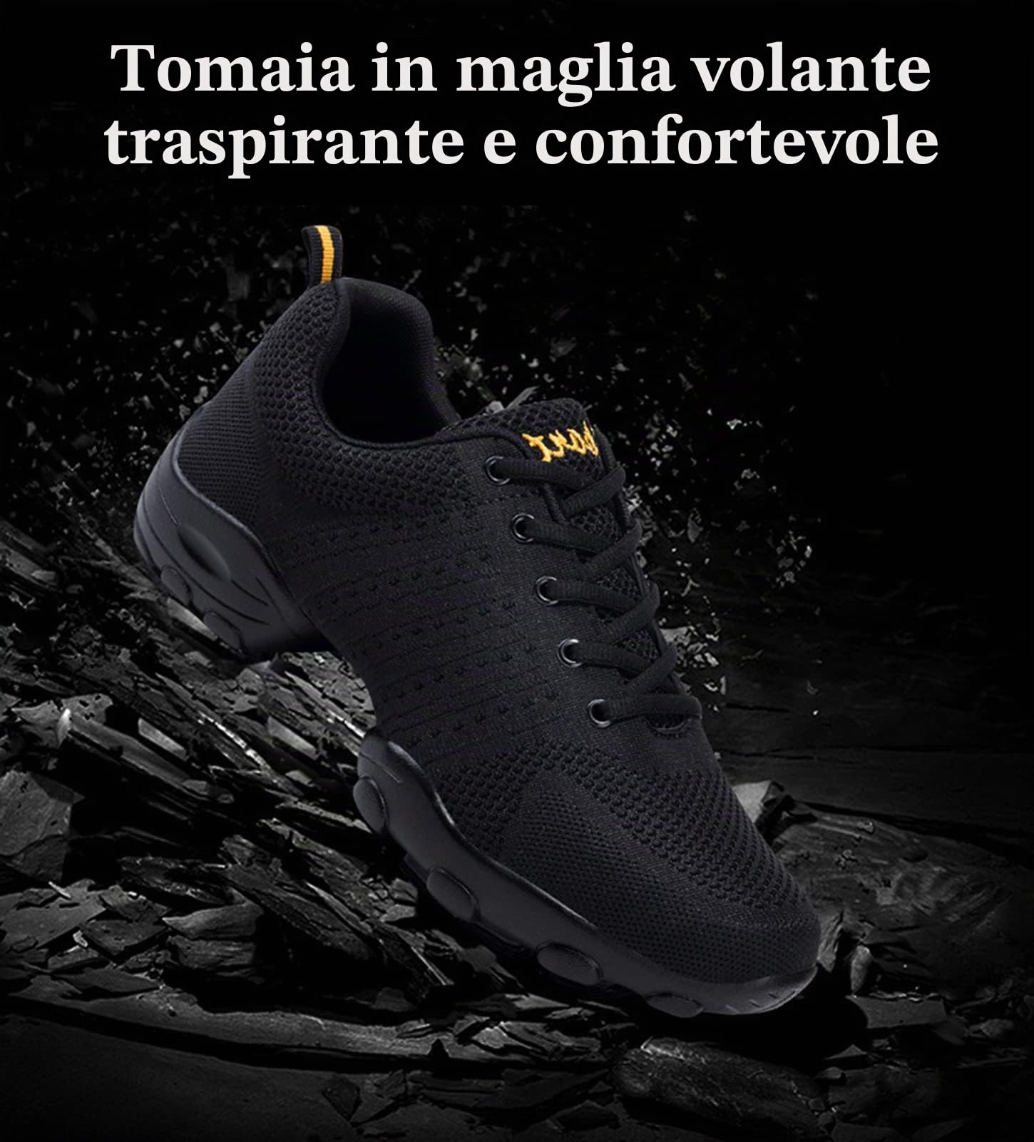 Scarpe da Ballo da Uomo, Scarpe da Ballo Sportivo Casual, Adulto da Uomo Intrecciata Intrecciata Intrecciata Morbida Fitness Fitness Quattro Stagioni Scarpe da Ballo(41 EU, Black)