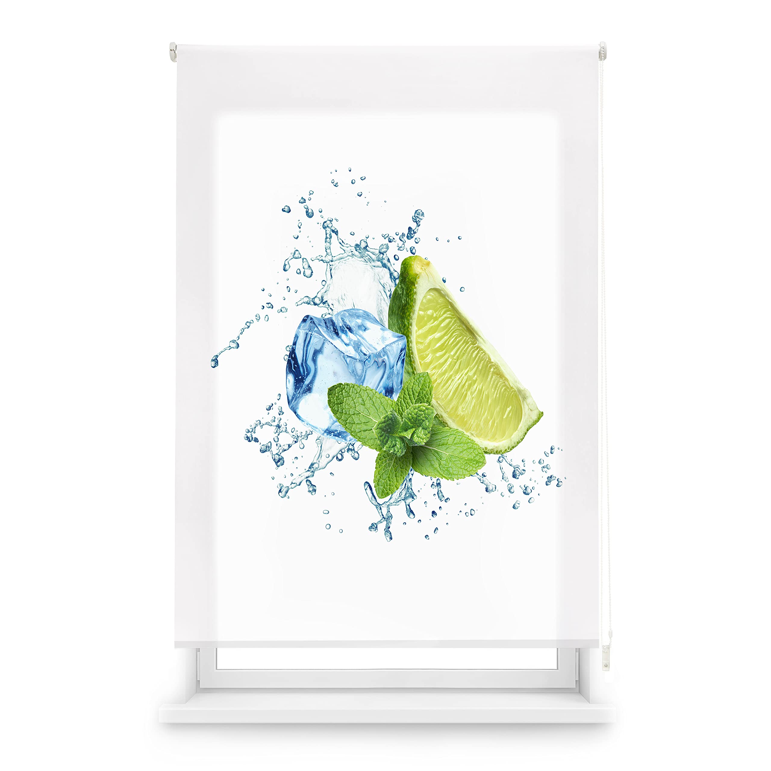 Blindecor Tropic Store Enrouleur numérique translucide imprimé 150 x 180 cm (Largeur x Hauteur)
