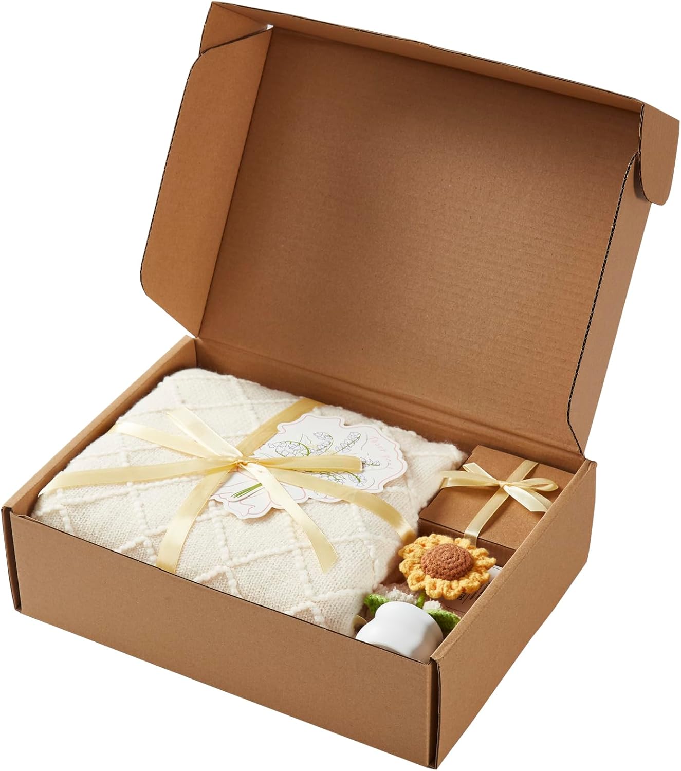 Birthday Gifts for Women, Sending Sunshine Sunflower, Self Care Set Get Well Soon Gift Baskets, Sending Hug Baskets Package, Thinking of You Gift for Mom Best Friend Her Wife Sister Girlfriend Grandma - Image 9