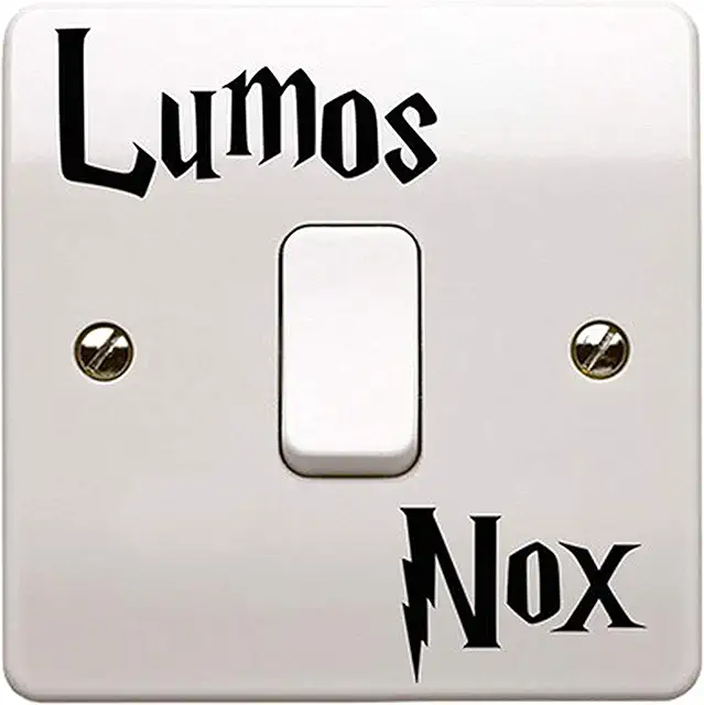 Autocollant interrupteur Harry Potter Lumos Nox - Stickers Harry Potter