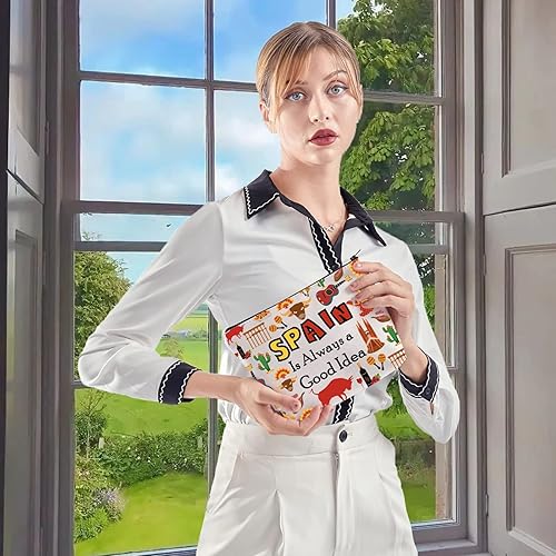 Miniatura 6 de WCGXKO España amante regalo viaje a España regalo España es siempre una buena idea cremallera bolsa cosméticos bolsa, España, Cremallera