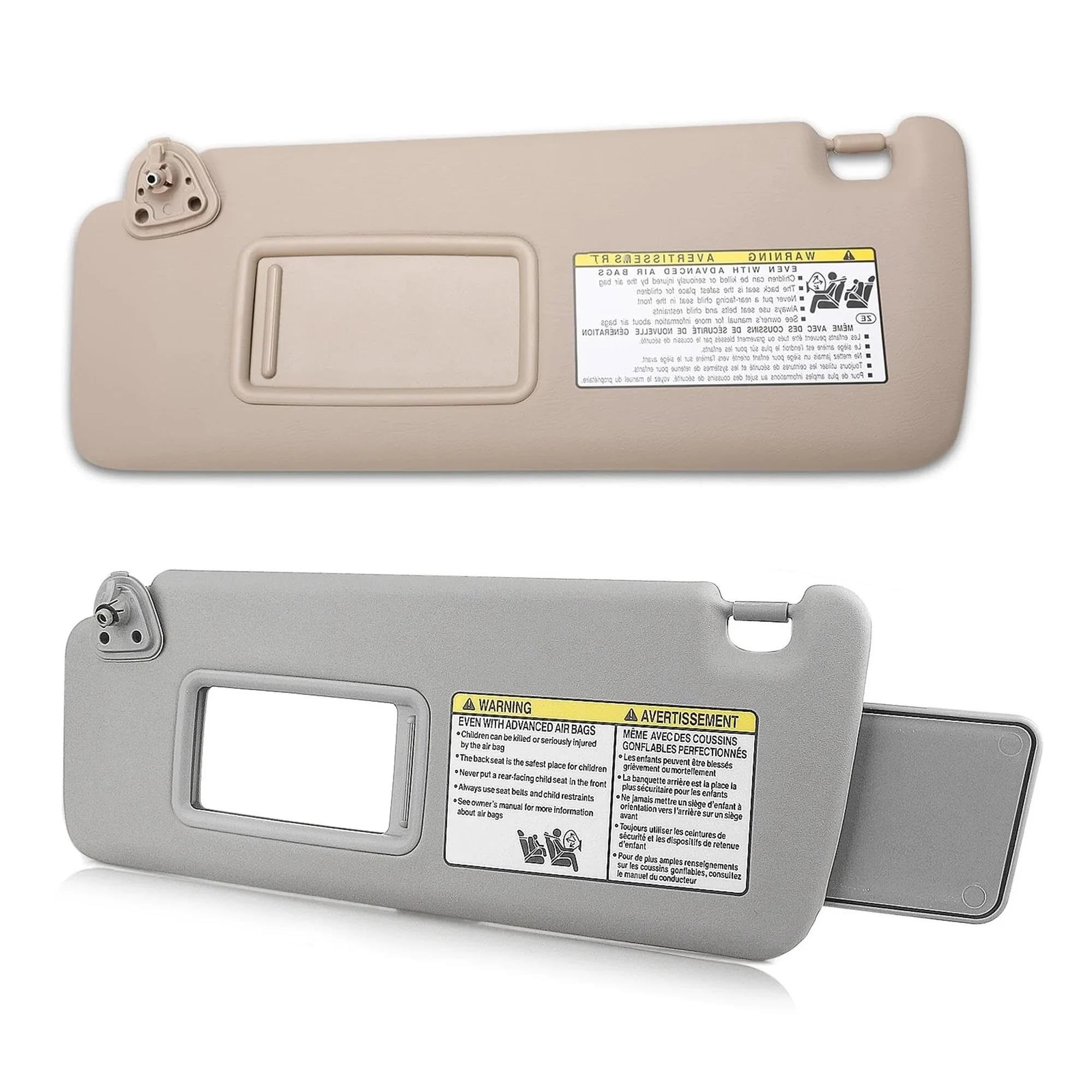 Tendine Parasole Auto Visiera parasole per auto per Toyota per Highlander 2004-2007 Pannello anteriore scudo bordo interno parte Parasole Parabrezza(Beige Left Side)