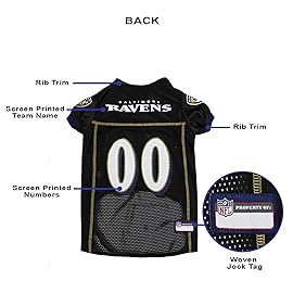 NFL BALTIMORE RAVENS DOG Jersey, X-Small