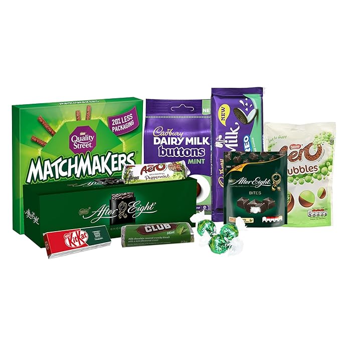 Buy Mint Chocolate Gift Hamper Bundled with Cadbury Buttons and Oreo