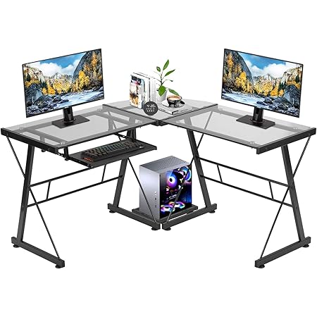 Amazon.com: L Shaped Computer Desk,Gaming Desk Home Office Corner Desk ...