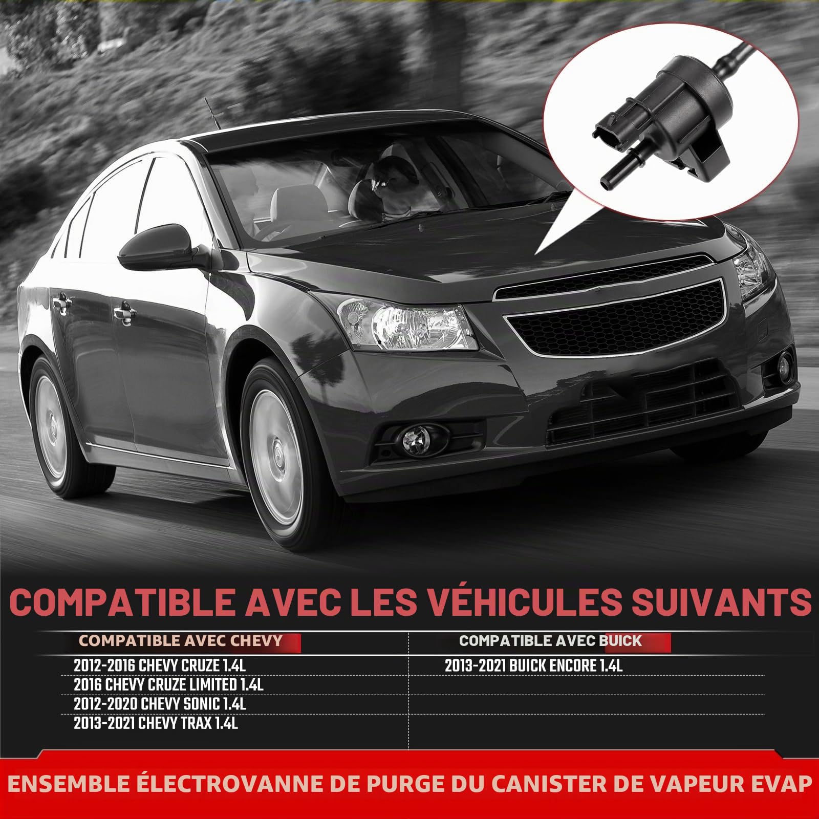 55573017 Vanne solénoïde de purge pour Chevrolet Cruze Sonic 2013-2018 pour Opel Corsa Astra 55576071