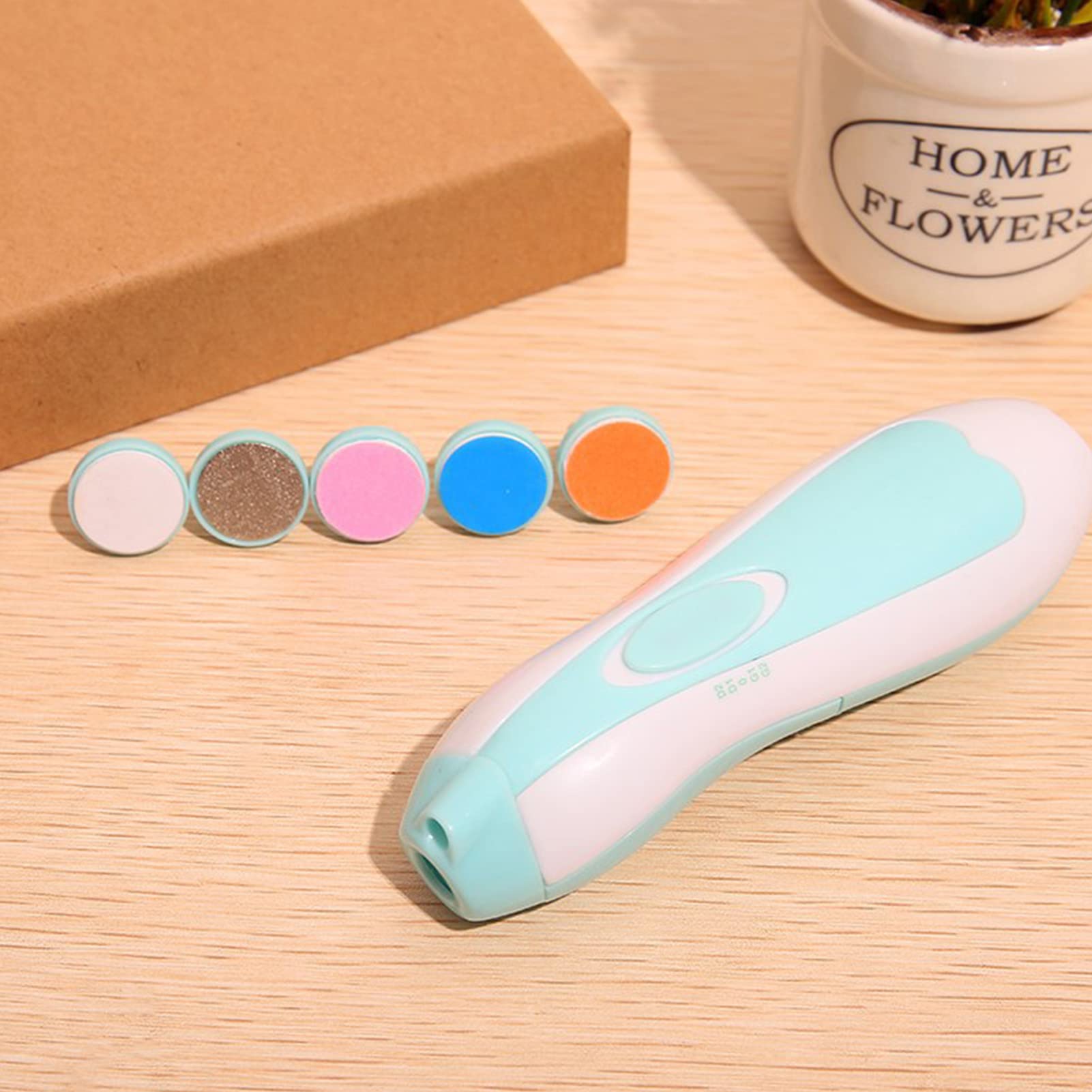 Tagliaunghie Elettrico Per Bambini, Lima Elettrica Sicura Per Neonati E Adulti, Set Manicure 6 In 1 Con Testine Di Lucidatura, A Batteria AAA (non Incluse)