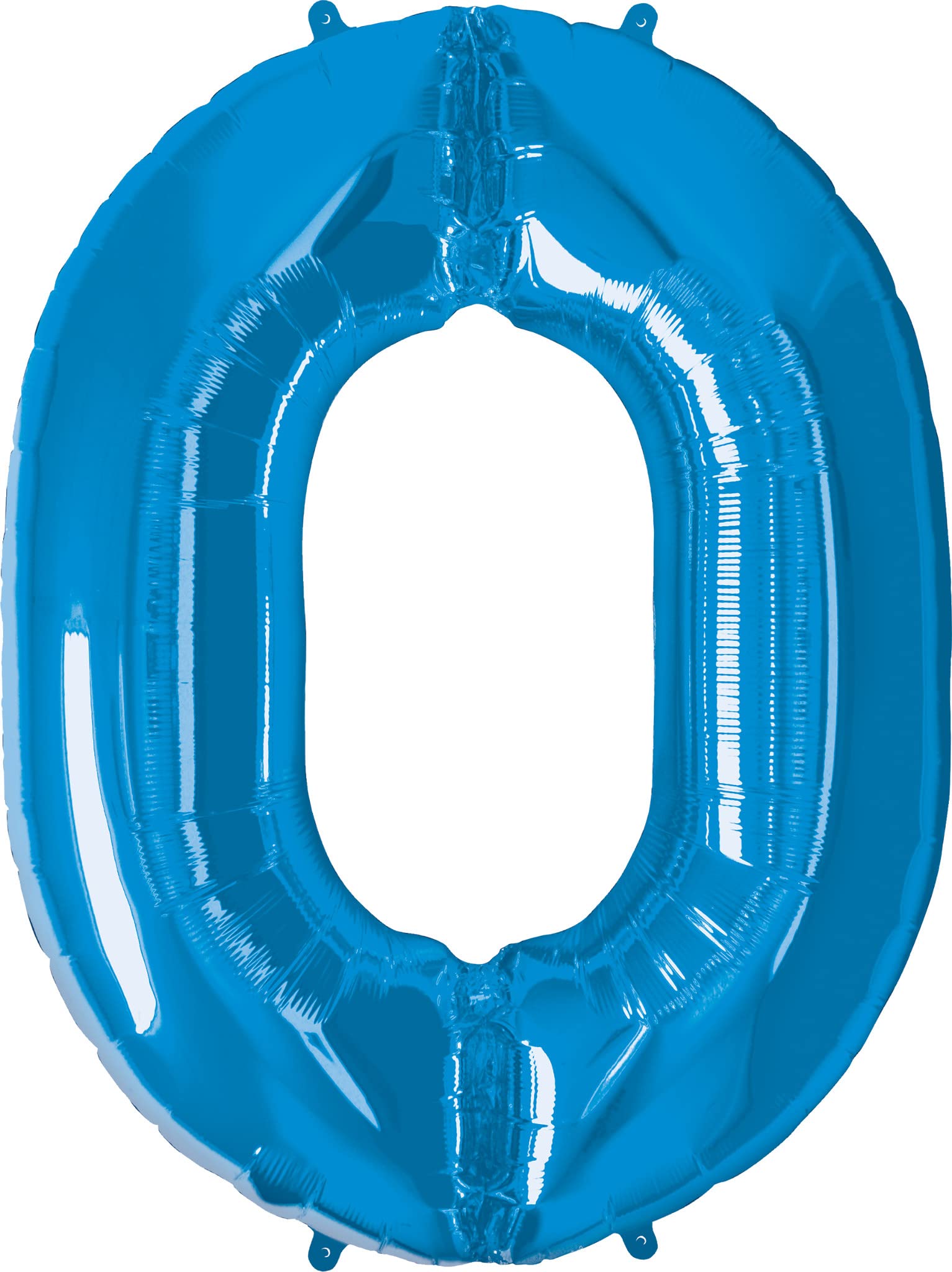 Qualatex NUMBER 0 BALLOON - 34" BLUE