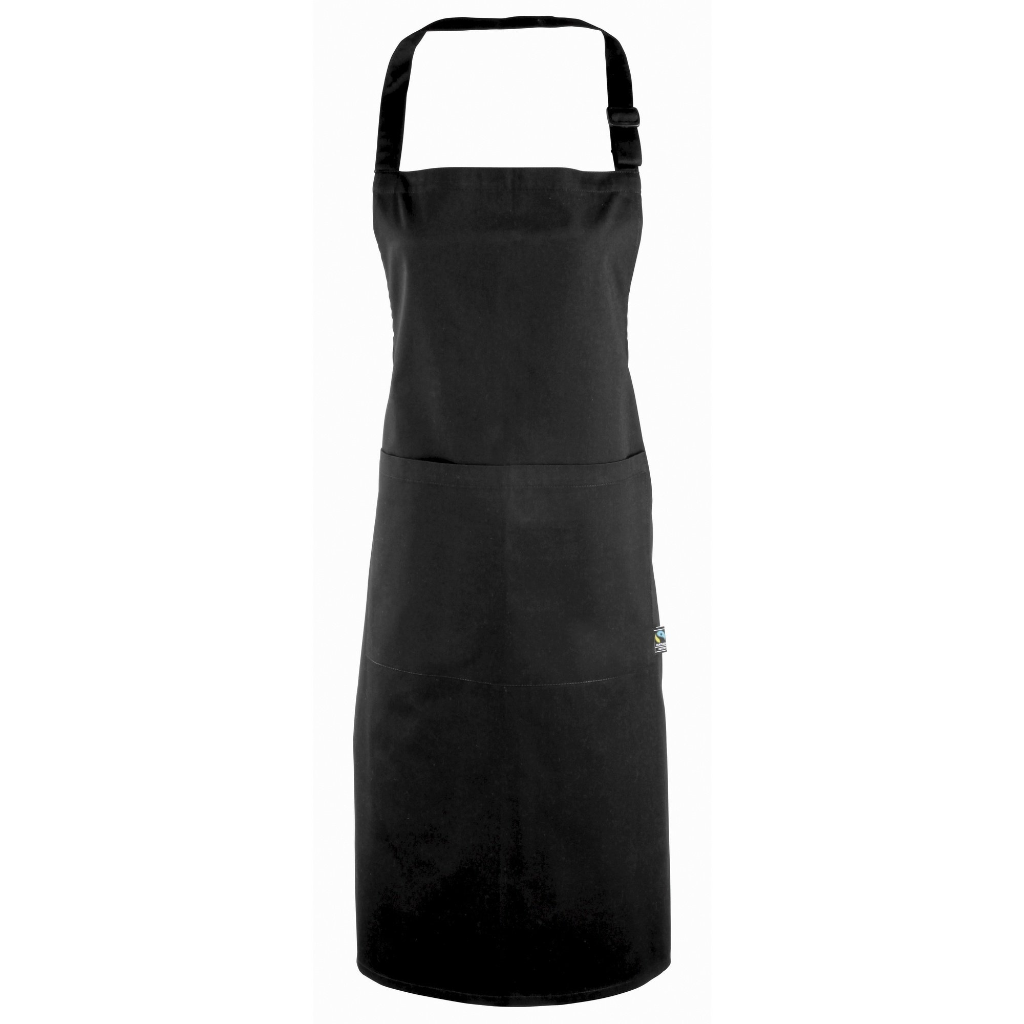 Premier 100% Certified Fairtrade Apron/Workwear (One Size) (Black)
