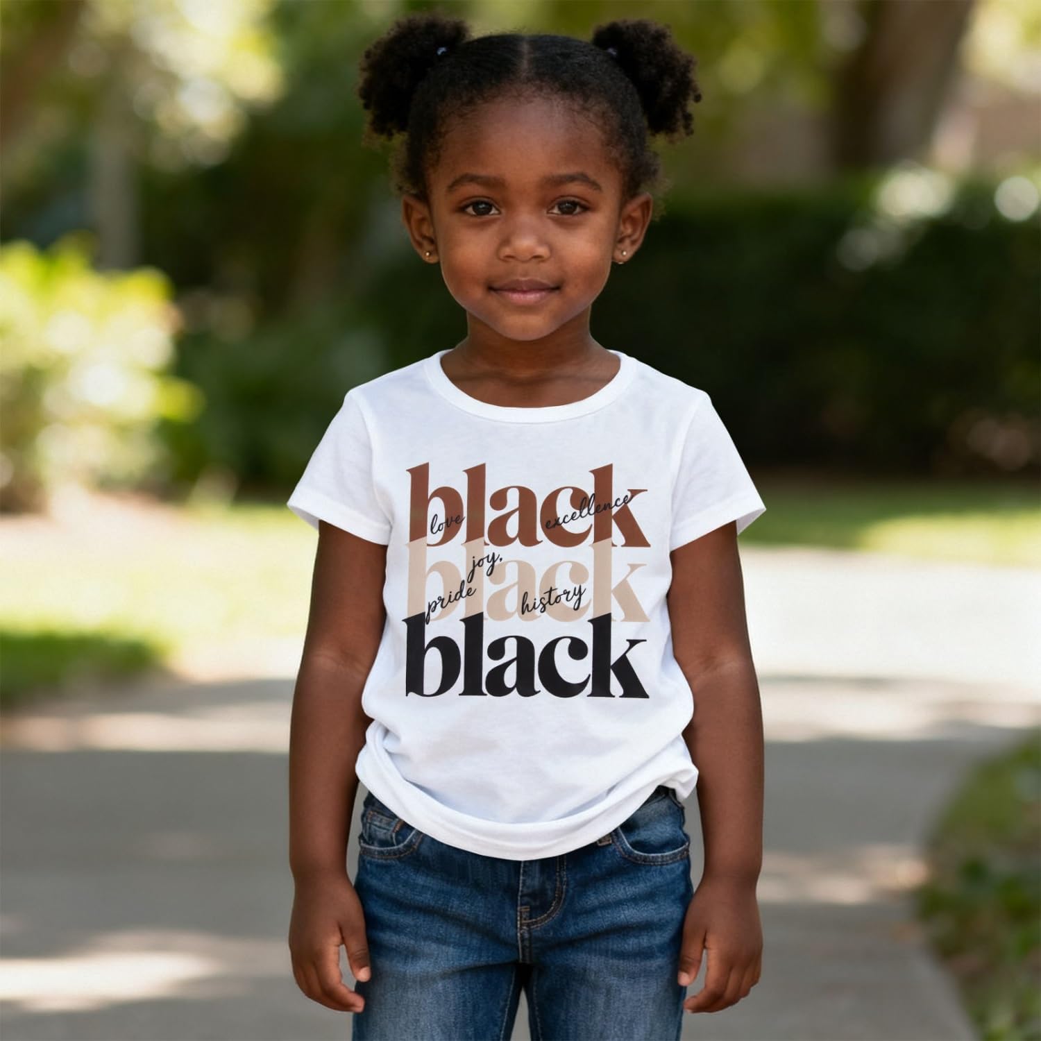 Ritatte Toddler Girls Boys Black History Shirts Funny Letter Black History Month T-Shirt African American Kids Tees Tops - Image 2